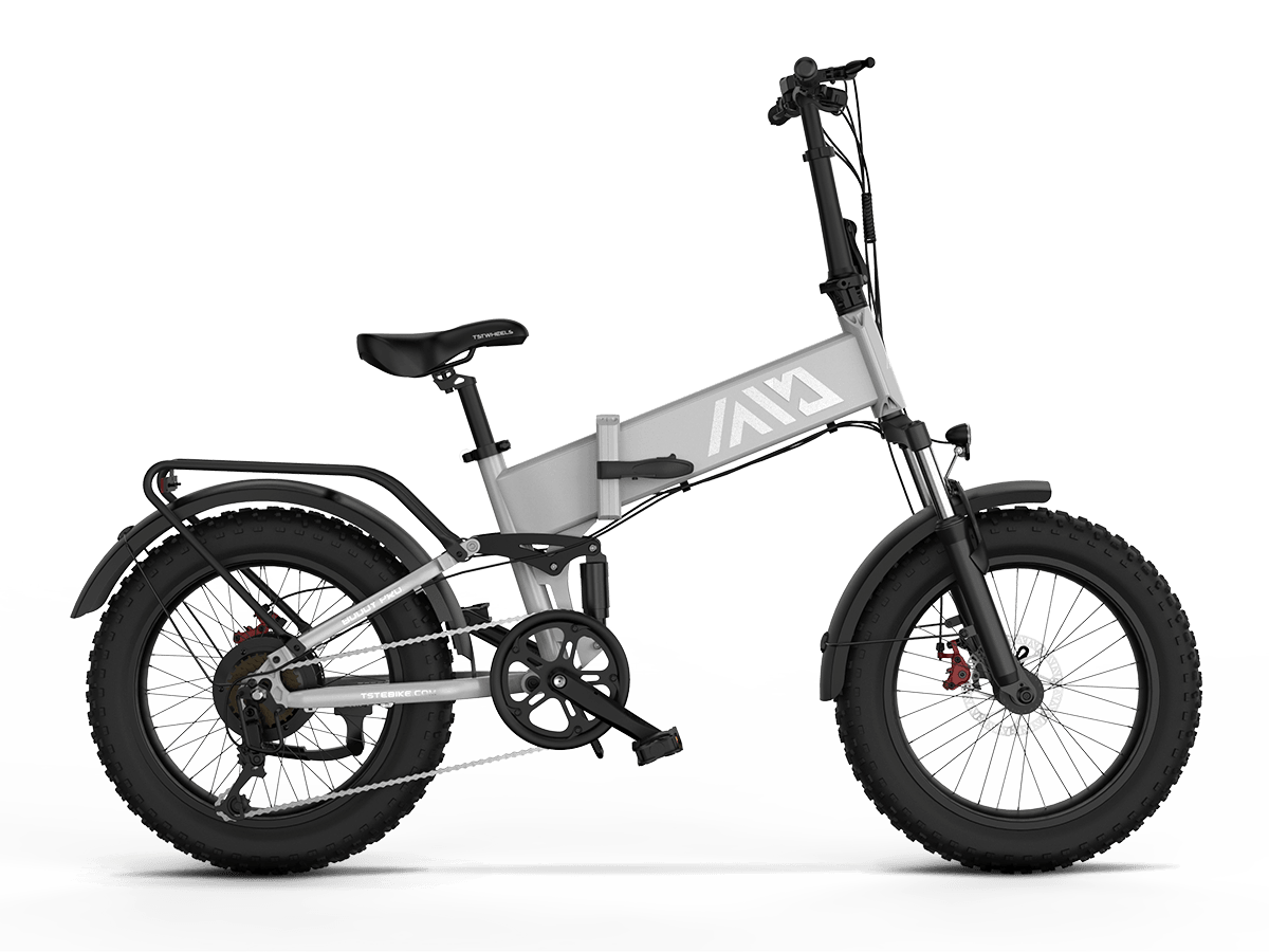 Full suspension folding electric bike hotsell