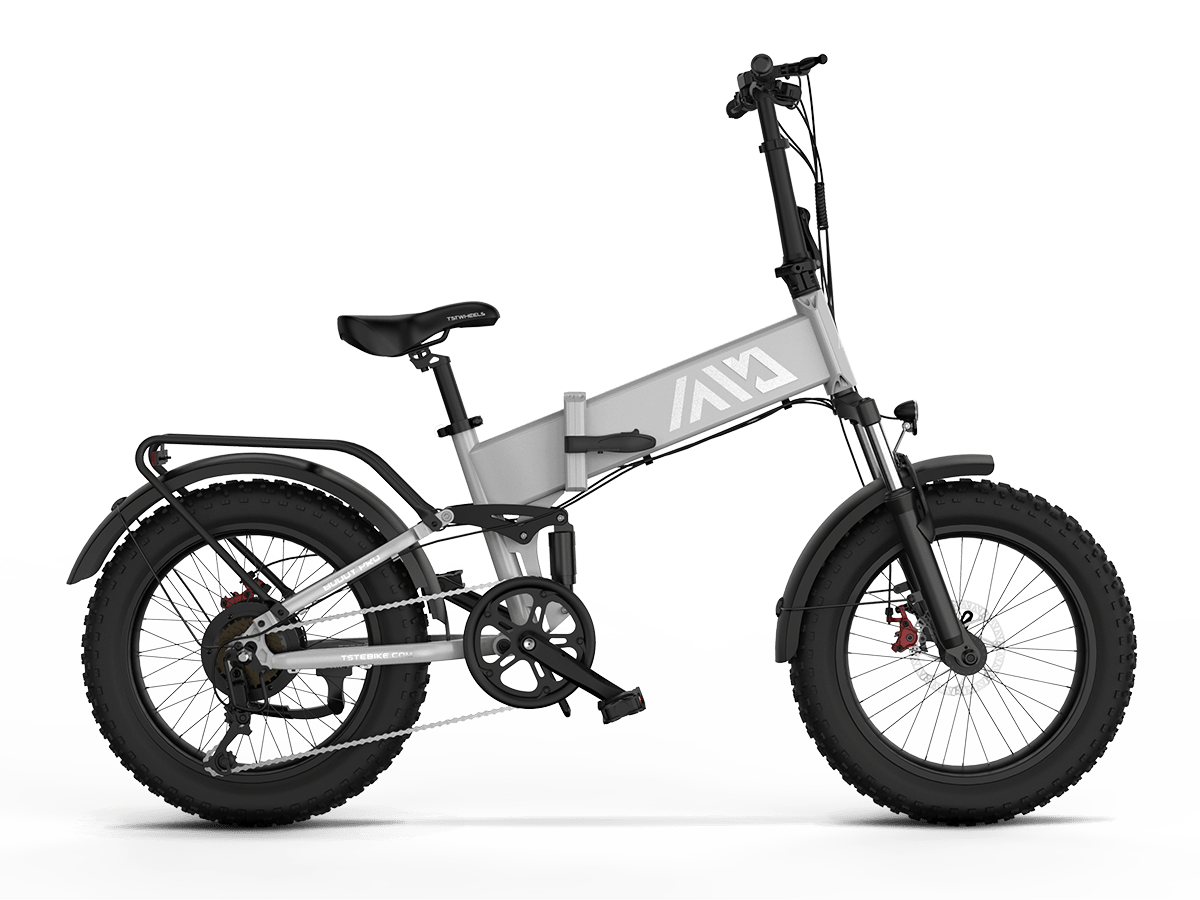 Full suspension deals folding electric bike