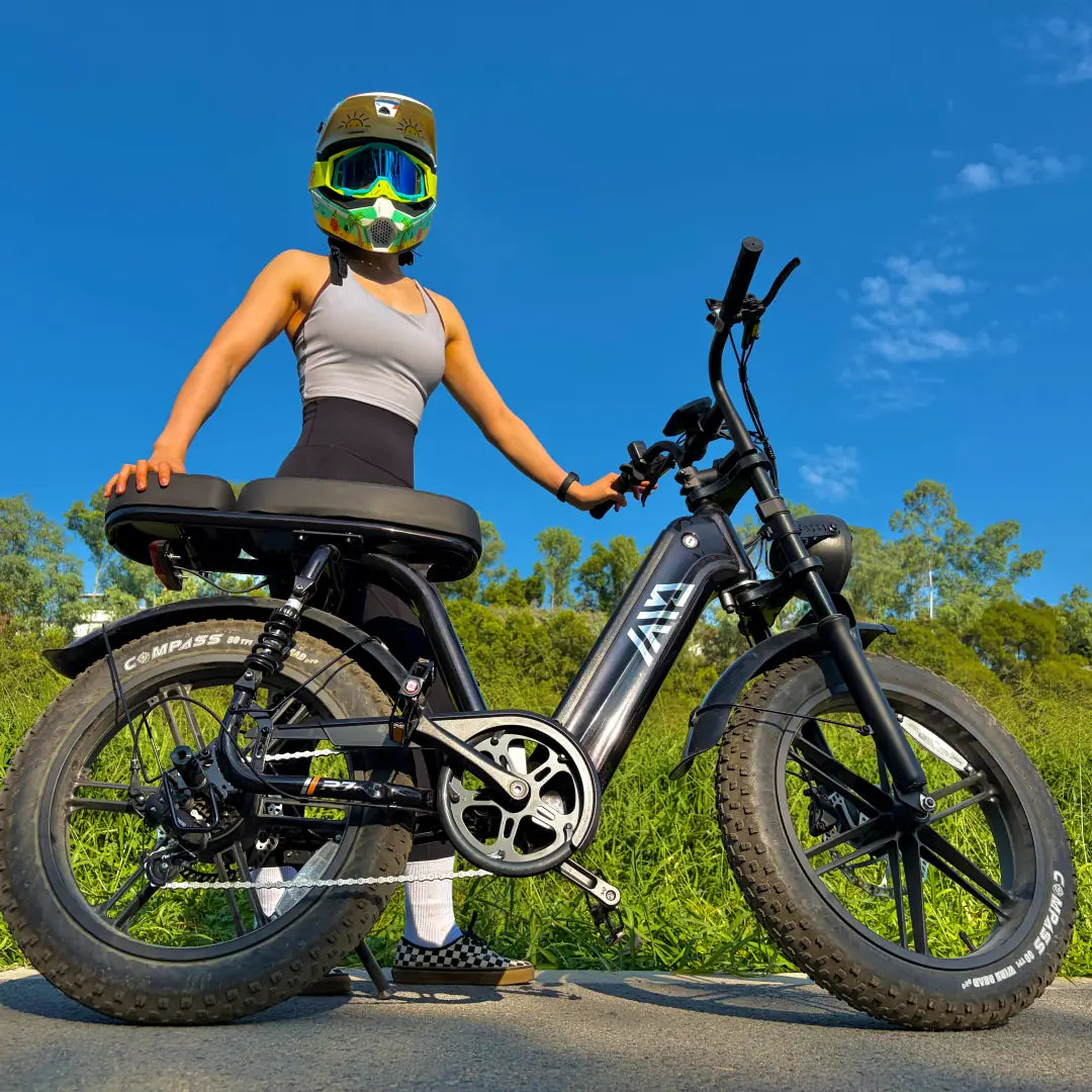 TST® Combo Sale R7 1500W Full Suspension Electric Cargo Bike