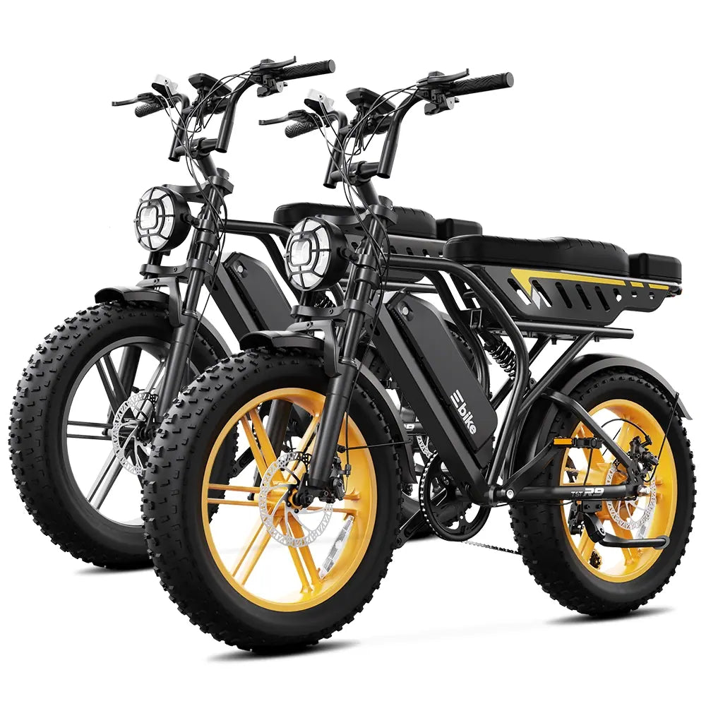 TST® Combo Sale R9 1500W Full-Suspension Moped Style Electric Bike