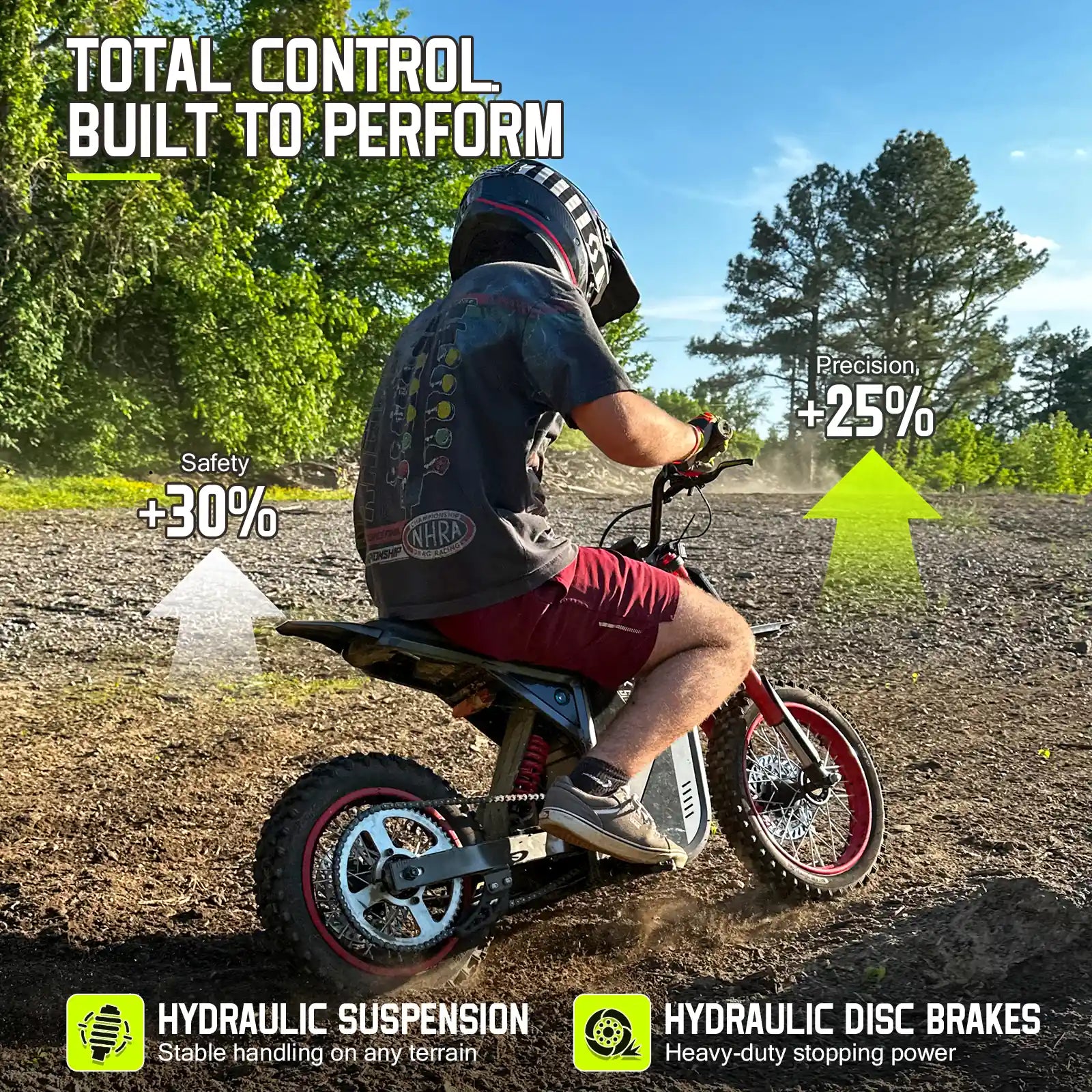 TST® GT63 2600W Electric Dirt Bike for Teens & Adults