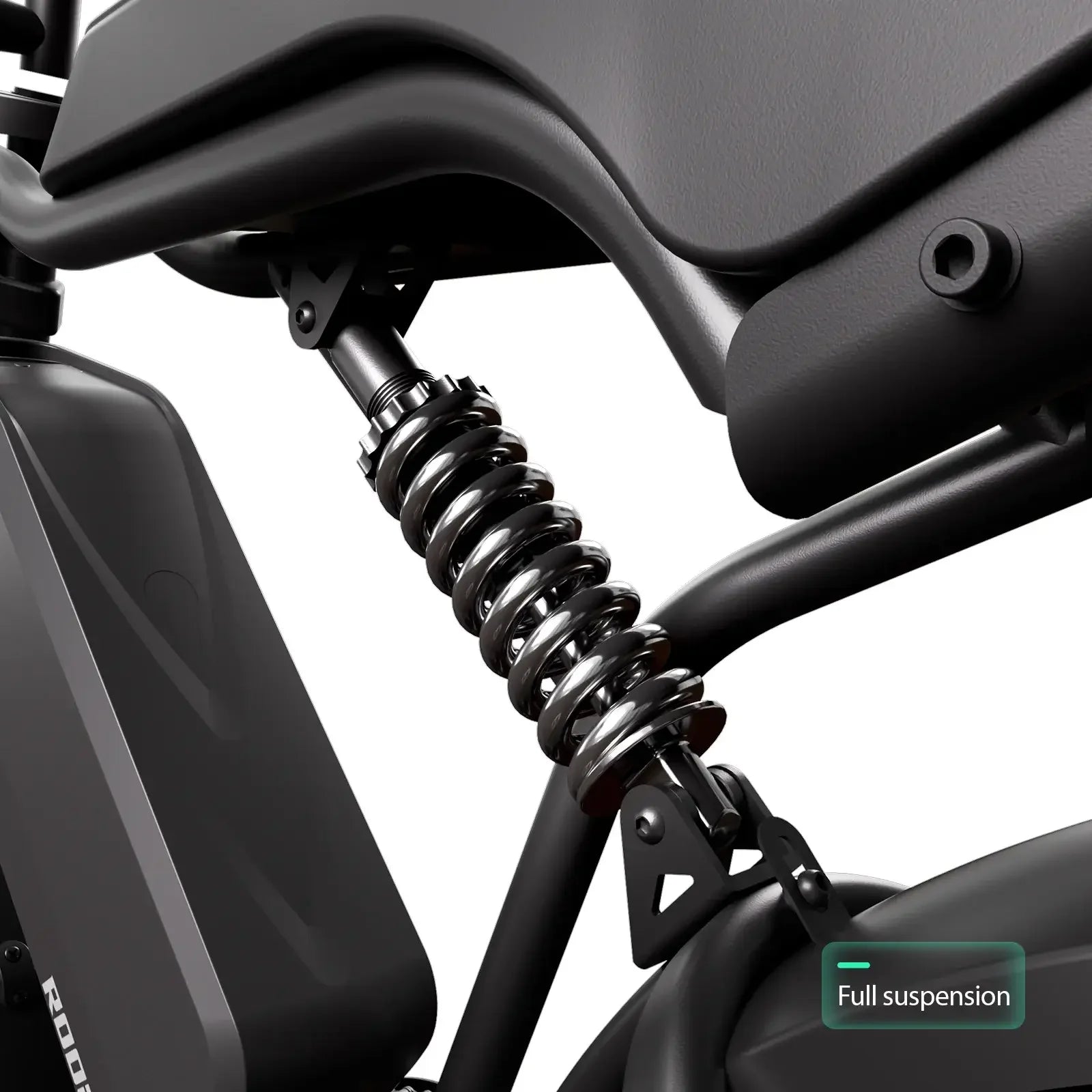 TST® R002 20'' 1500W Full Suspension Moped-style Electric Bike