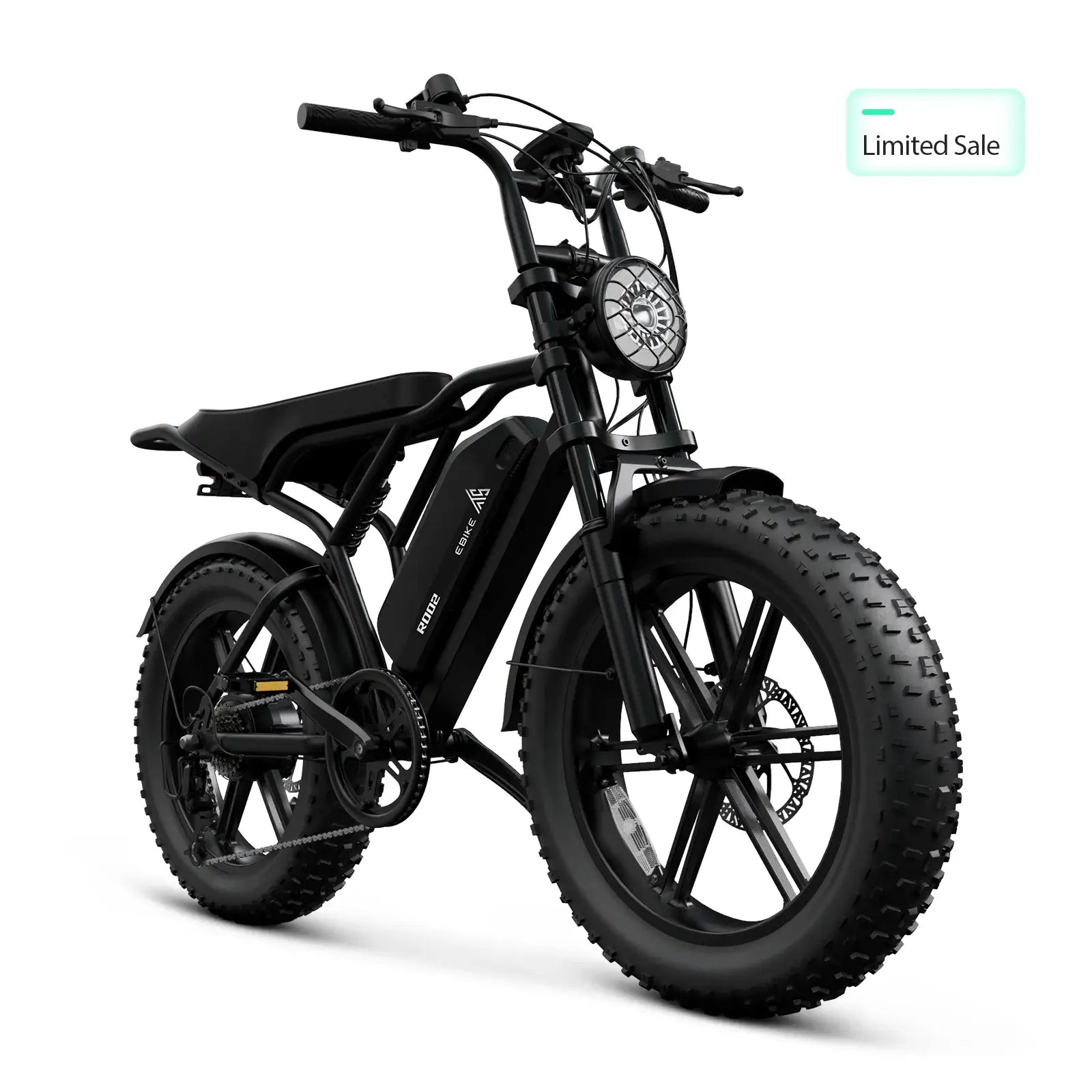 TST® R002 20'' 1500W Full Suspension Moped-style Electric Bike