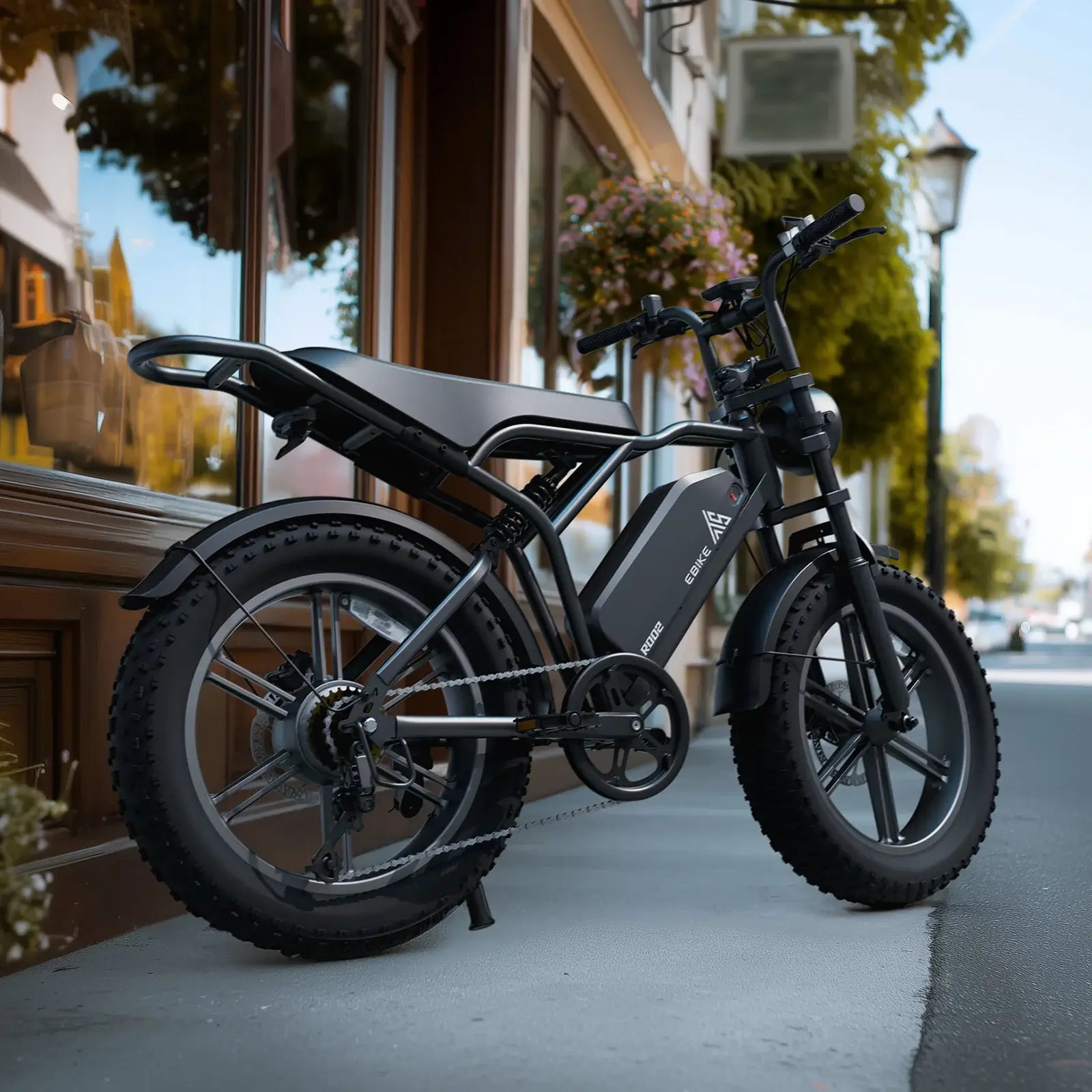 TST® R002 20'' 1500W Full Suspension Moped-style Electric Bike