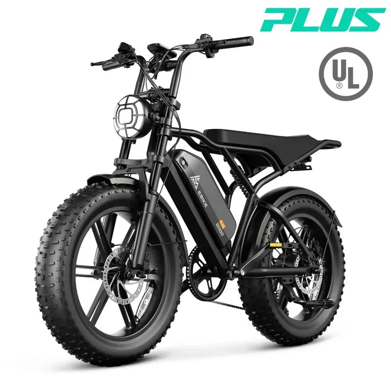TST® R002 20'' 1500W Full Suspension Moped-style Electric Bike