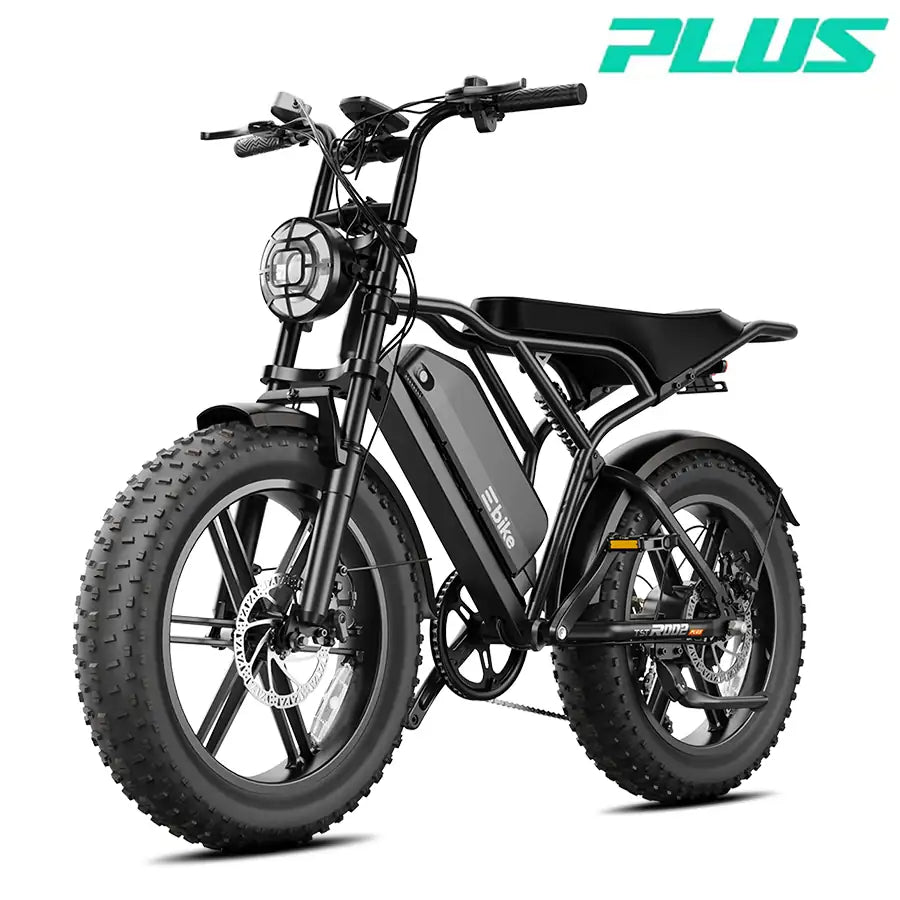 TST® R002 20'' 1500W Full Suspension Moped-style Electric Bike