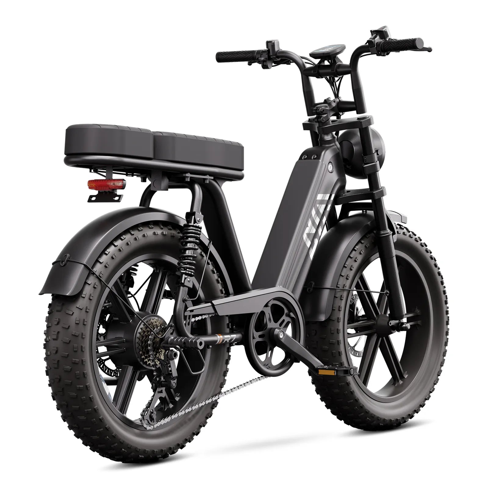 TST® R7 Moped Style 1500W Full Suspension Electric Cargo Bike | 2026 New Model