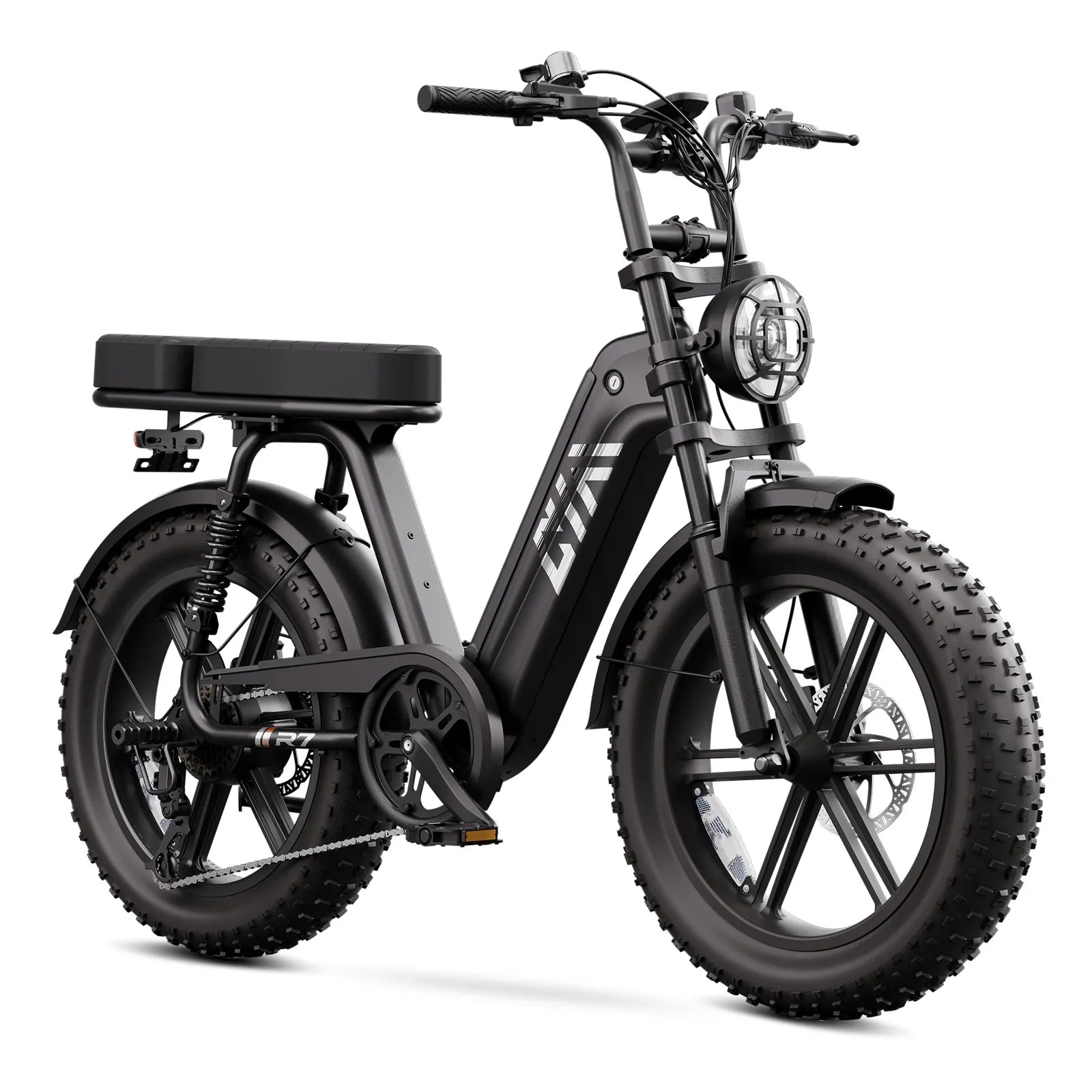 TST® R7 Moped Style 1500W Full Suspension Electric Cargo Bike | 2026 New Model