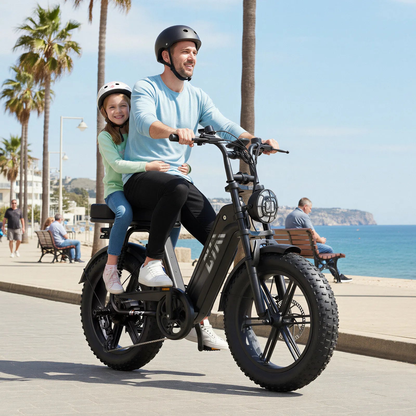 TST® R7 Moped Style 1500W Full Suspension Electric Cargo Bike | 2026 New Model