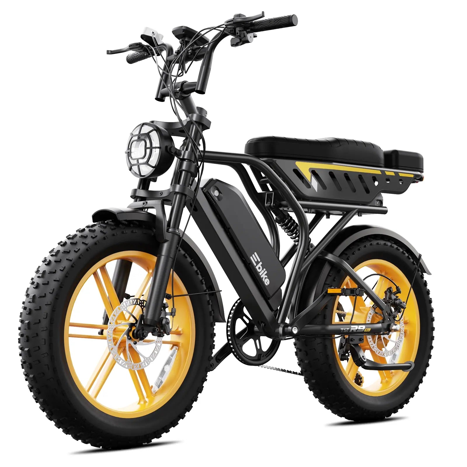 TST R9 1500W Full-Suspension Moped Style Electric Bike (2026 Model)