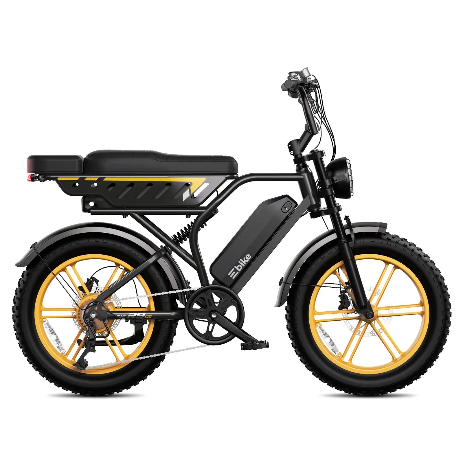 TST® R9 Dual-Battery 1500W Long-Range Full-Suspension Moped Style Electric Bike (2026 Model)