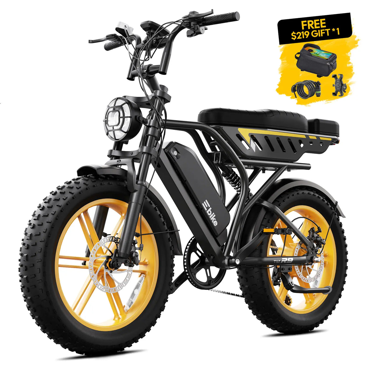 TST® R9 Long-Range E-bike | max range 130 Miles