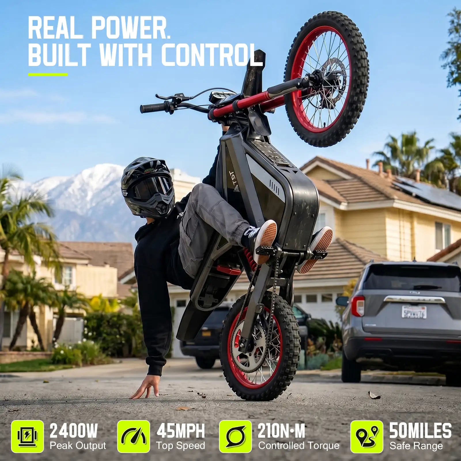 TST® GT63 14" 2400W 210Nm Electric Dirt Bike