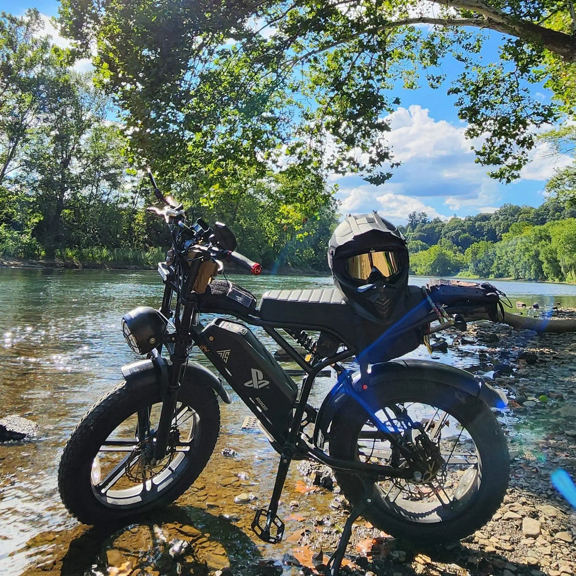 TST® R002 20'' 1500W Full Suspension Moped-style Electric Bike