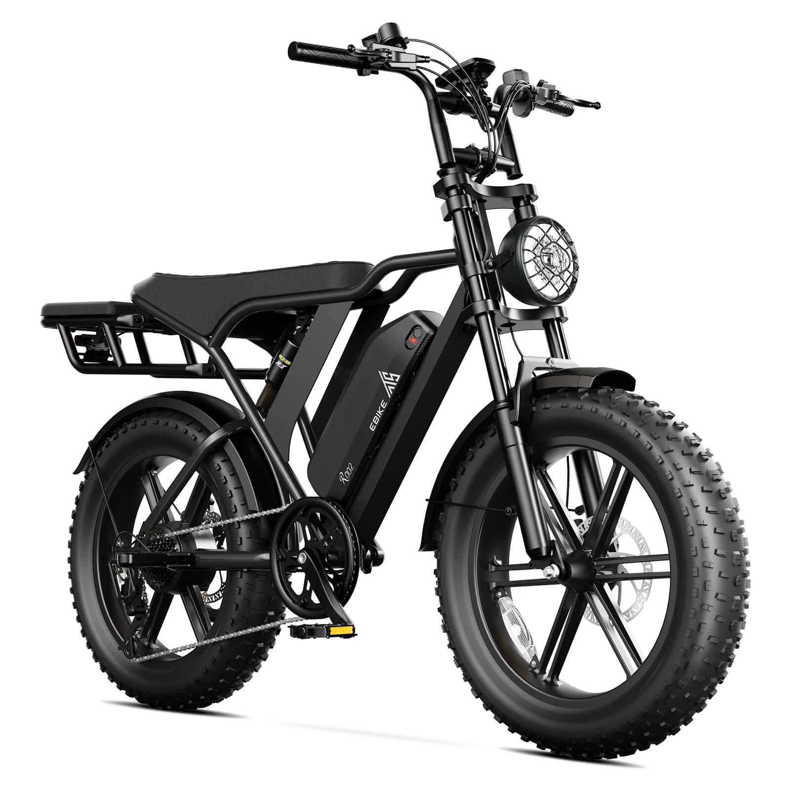 TST® R002 20'' 1300W Full Suspension Moped-style Electric Bike - TST Ebike