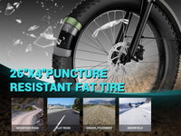 TST® Defender 26" Fat Tire Ebike For Adult