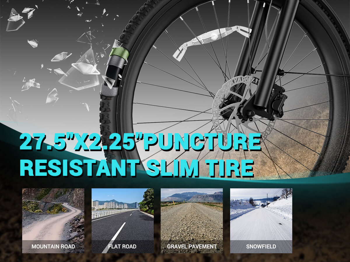 TST® Combo Sale Flyer+Surfer 27.5" Commuter Convenience Electric Bike