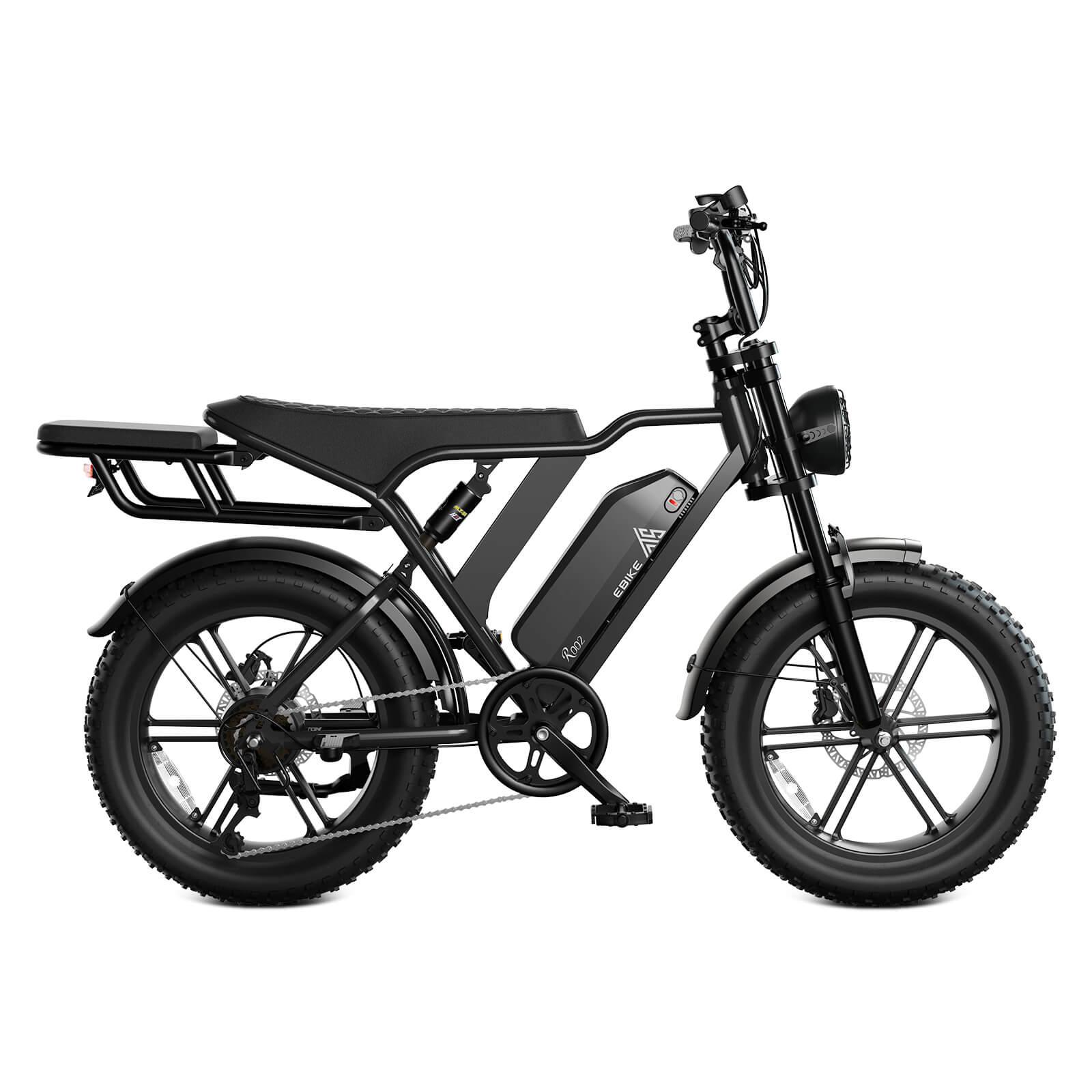 TST® R002 20'' 1300W Full Suspension Moped-style Electric Bike - TST Ebike