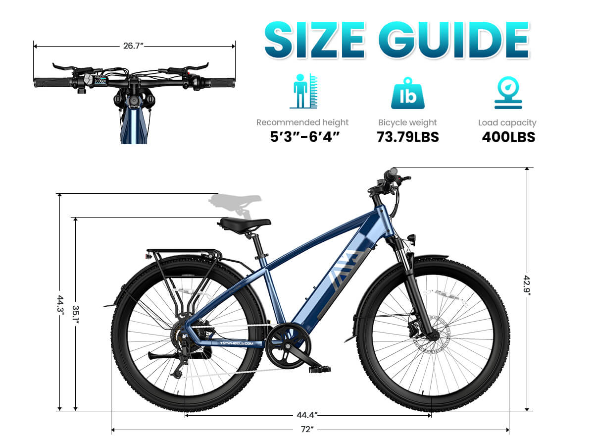 TST® Flyer 27.5" Commuter Convenience Electric Bike