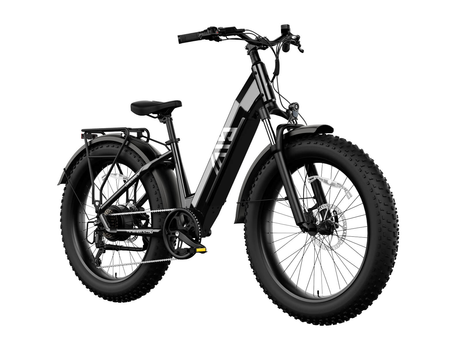 TST® Combo Sale Dreamer 26" Step-Thru Fat Tire Electric Bike