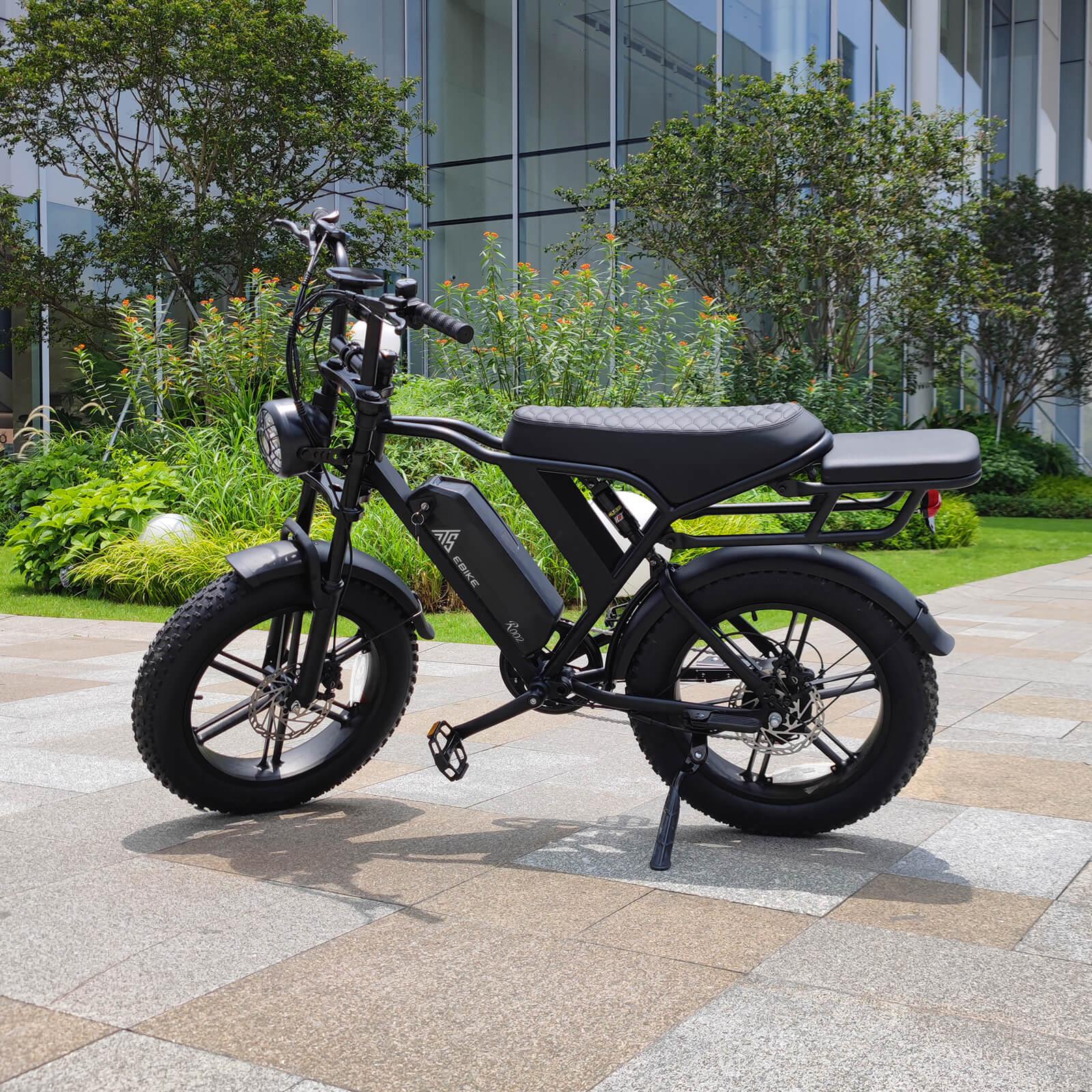 TST® R002 20'' 1300W Full Suspension Moped-style Electric Bike - TST Ebike