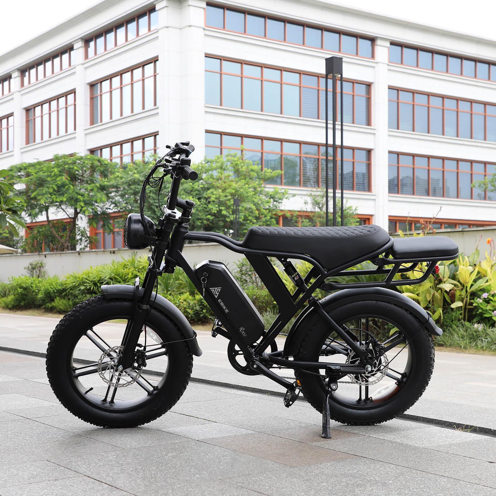 TST® R002 20'' 1300W Full Suspension Moped-style Electric Bike - TST Ebike