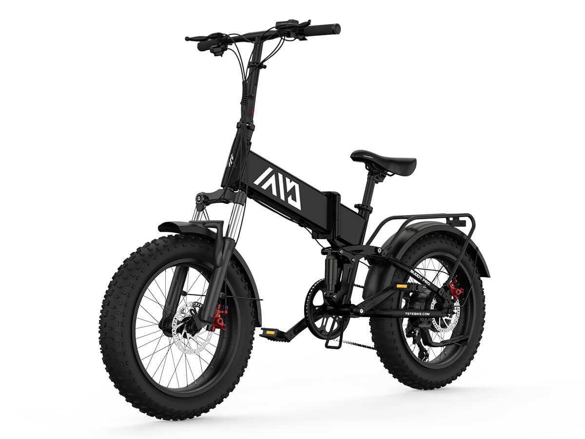 Full suspension deals folding electric bike