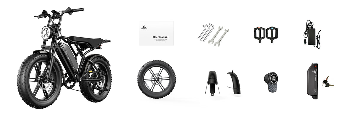 TST® R002 20'' 1500W Full Suspension Moped-style Electric Bike