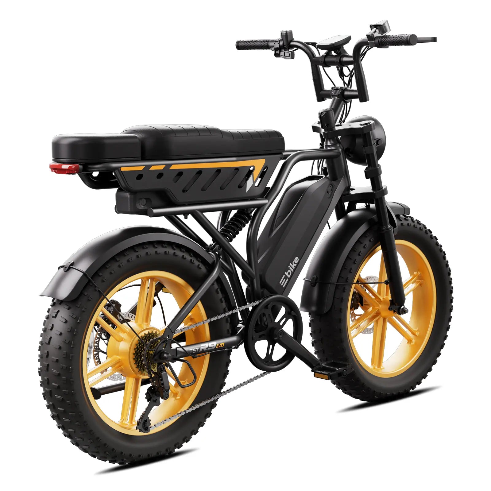 TST R9 1500W Full-Suspension Moped Style Electric Bike (2026 Model)