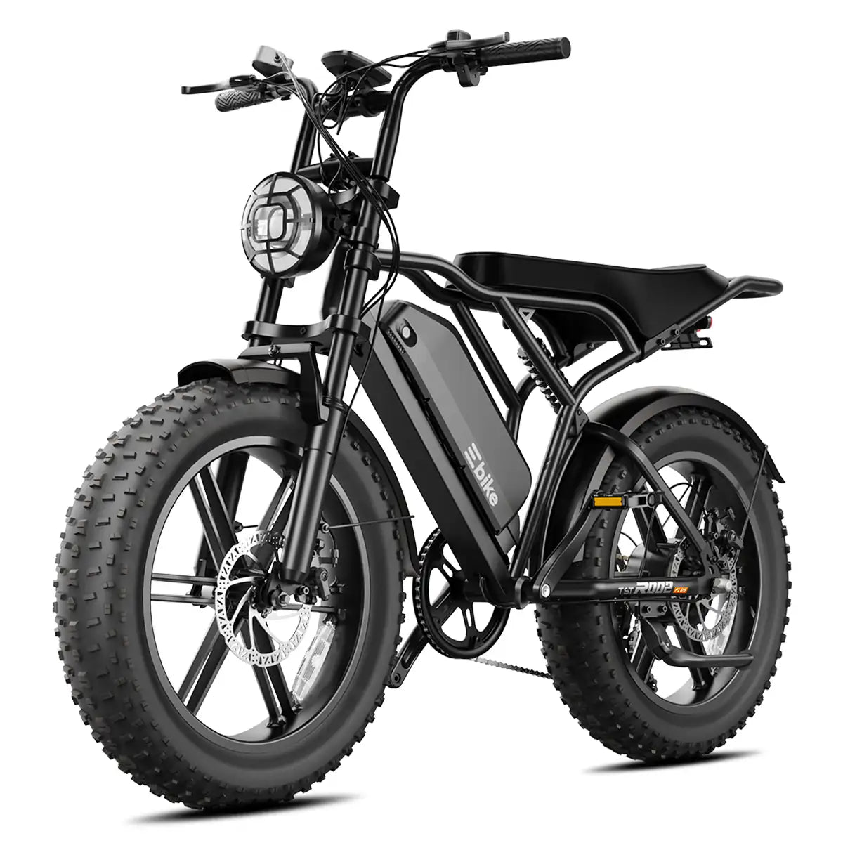 TST® R002 20'' 1500W Full Suspension Moped-style Electric Bike
