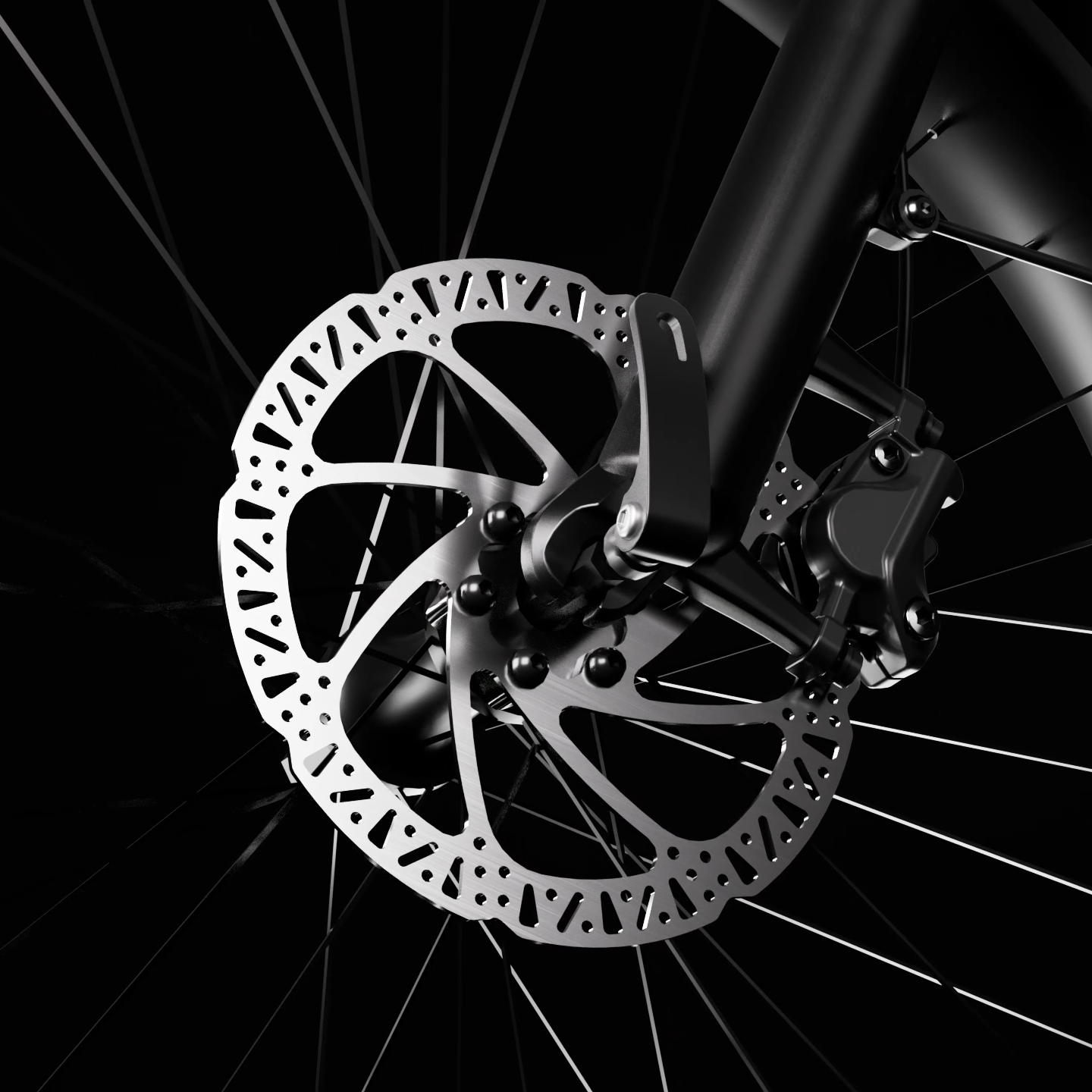 TST® Defender 26" Fat Tire Ebike For Adult break