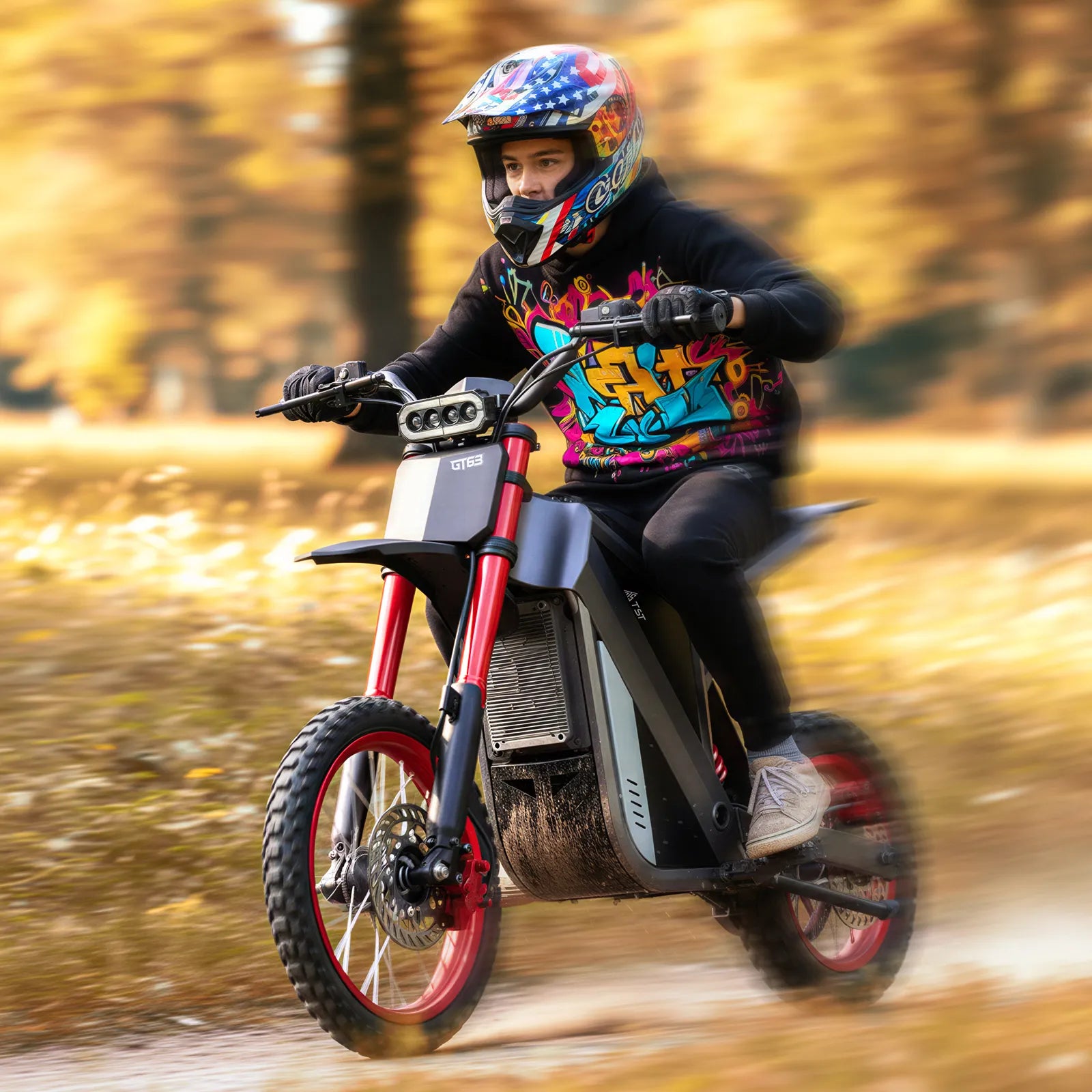 TST® GT63 14" Electric Mini Bike for Kids & Adults