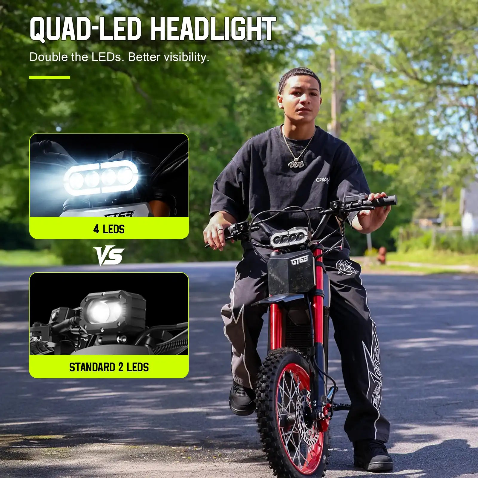 TST® GT63 2600W Electric Dirt Bike for Teens & Adults