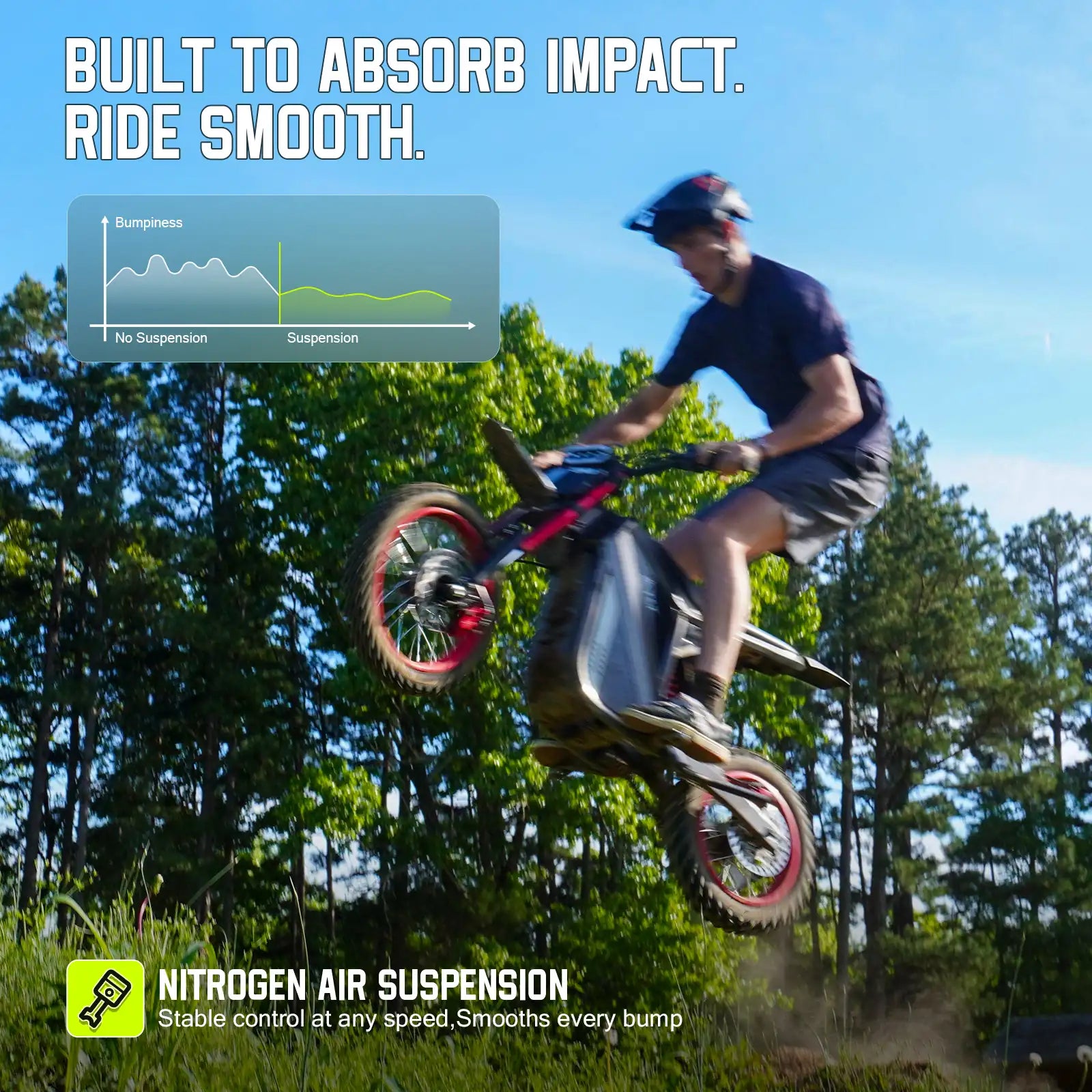 TST® GT63 2600W Electric Dirt Bike for Teens & Adults