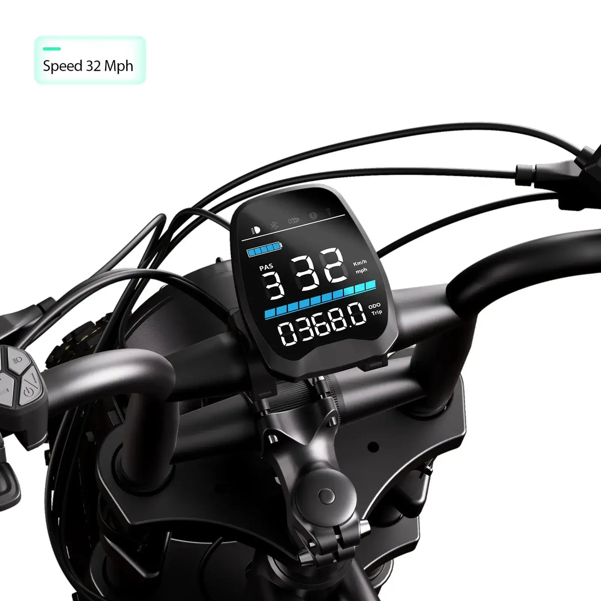 Ats R002 TST® R002 20'' 1500W Full Suspension Moped-style Electric Bike
