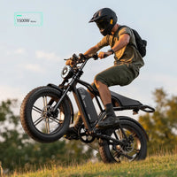 TST® R002 20'' 1500W Full Suspension Moped-style Electric Bike