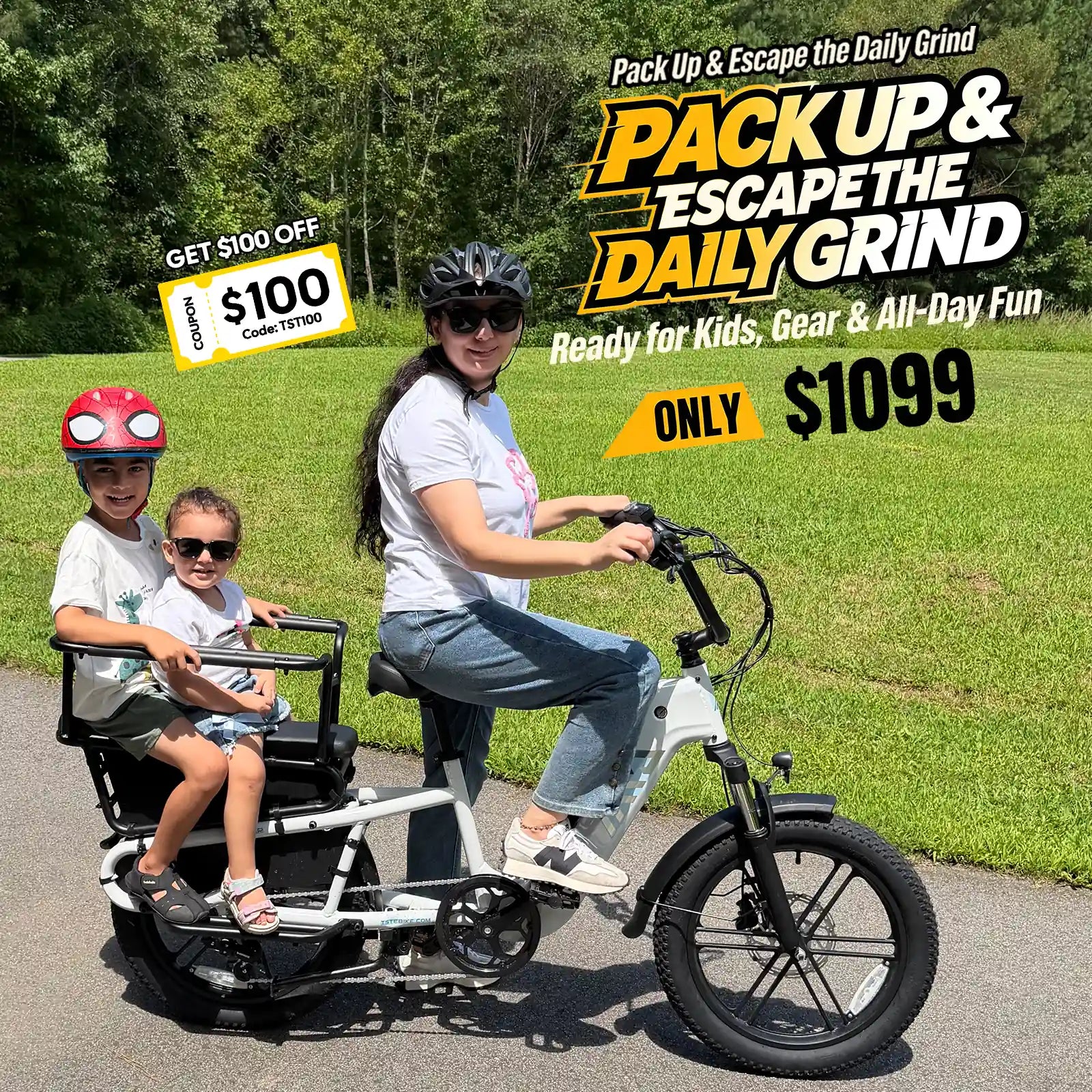 TST® Carrier 20'' Cargo Electric Bike
