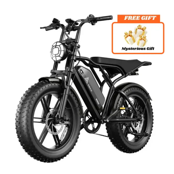 TST® R002 20'' 1500W Full Suspension Moped-style Electric Bike