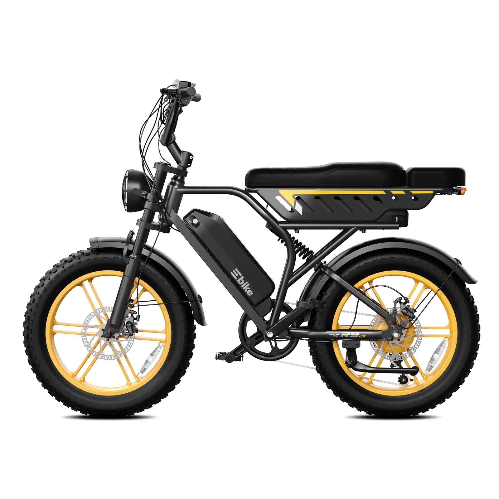 TST R9 1500W Full-Suspension Moped Style Electric Bike (2026 Model)
