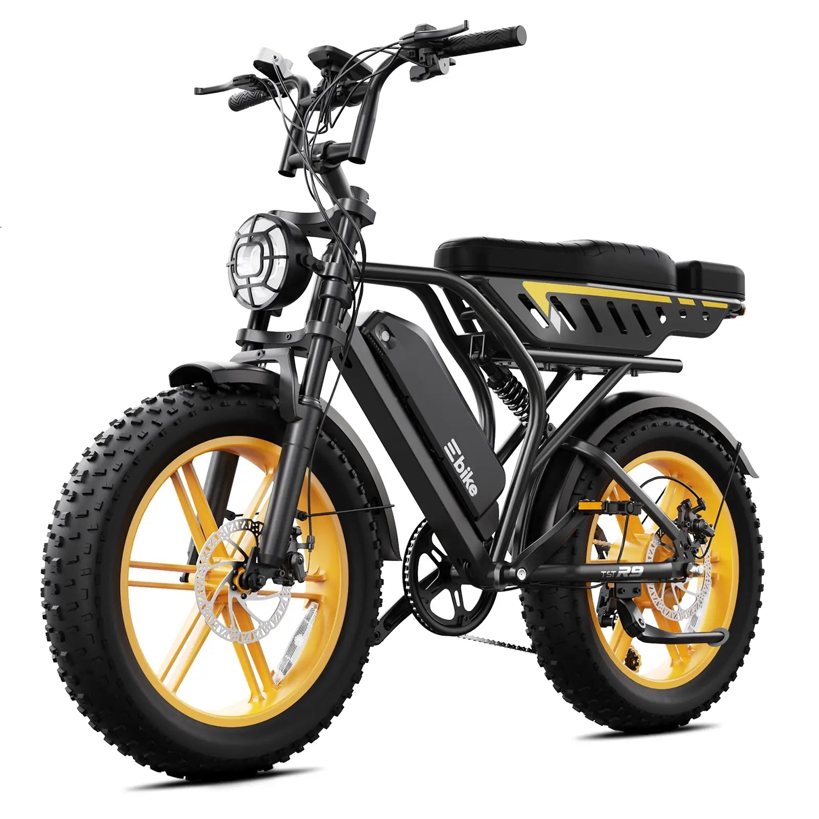 TST R9 1500W Full-Suspension Moped Style Electric Bike (2026 Model)