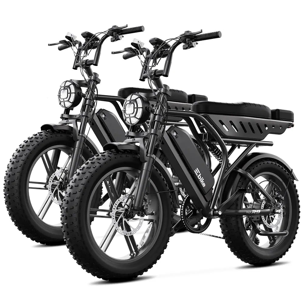 TST® Combo Sale R9 1500W Full-Suspension Moped Style Electric Bike