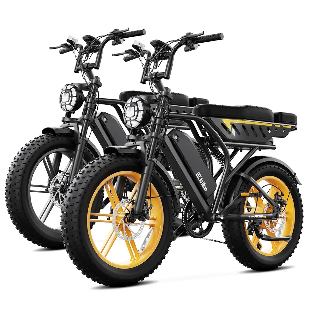 TST® Combo Sale R9 1500W Full-Suspension Moped Style Electric Bike