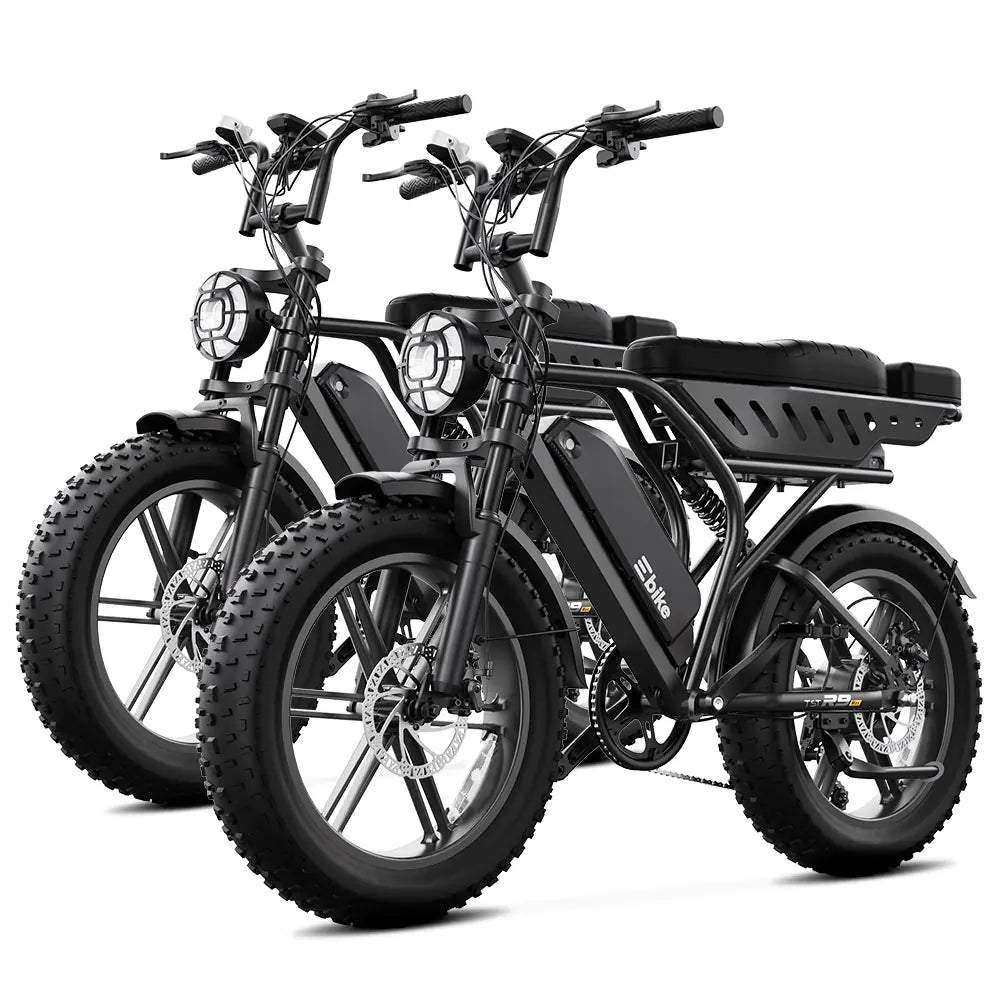 TST® Combo Sale R9 1500W Full-Suspension Moped Style Electric Bike