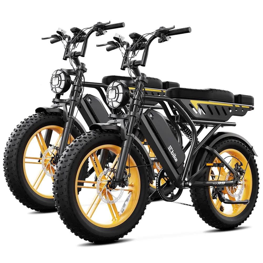 TST® Combo Sale R9 1500W Full-Suspension Moped Style Electric Bike