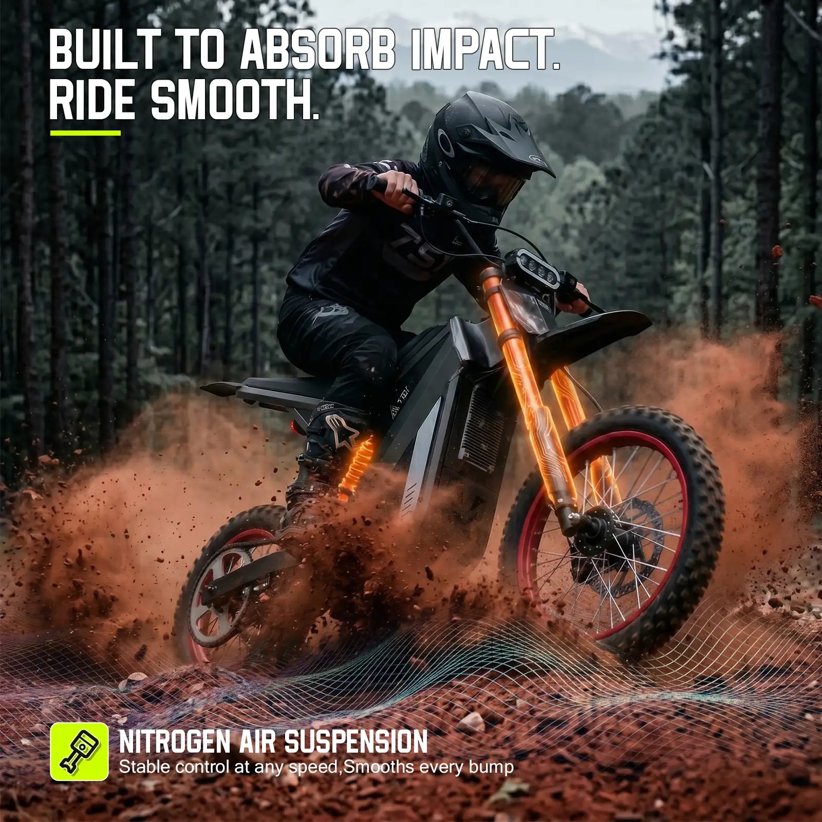 TST® GT63 14" 2400W 210Nm Electric Dirt Bike