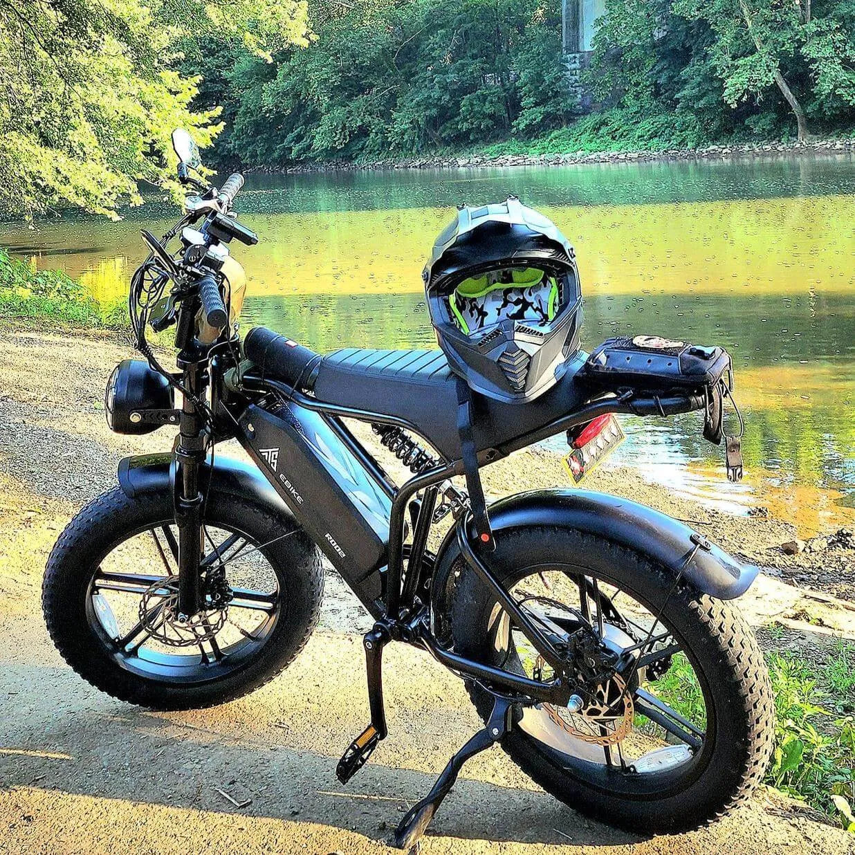 TST® R002 20'' 1500W Full Suspension Moped-style Electric Bike